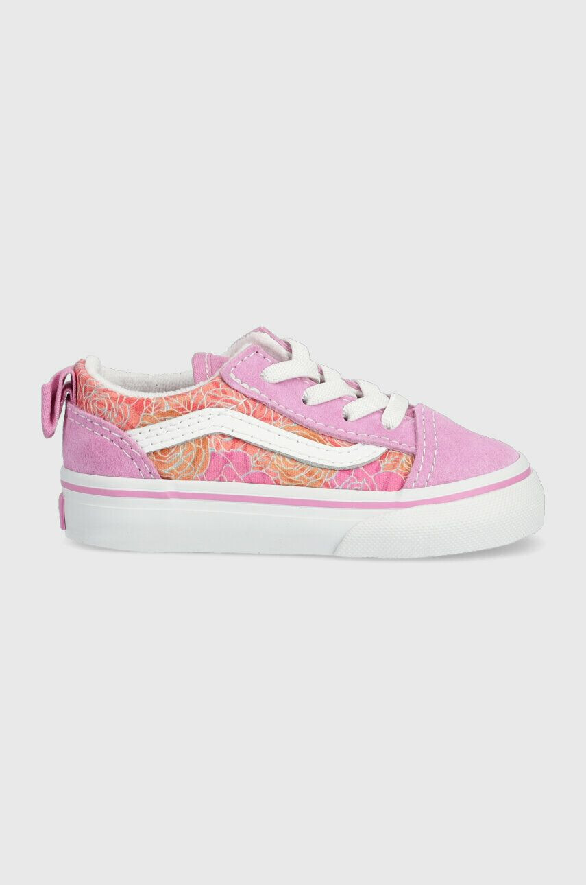 Vans tenisi copii TD Old Skool Elastic Lace ROSE DKBLU culoarea violet - Pled.ro