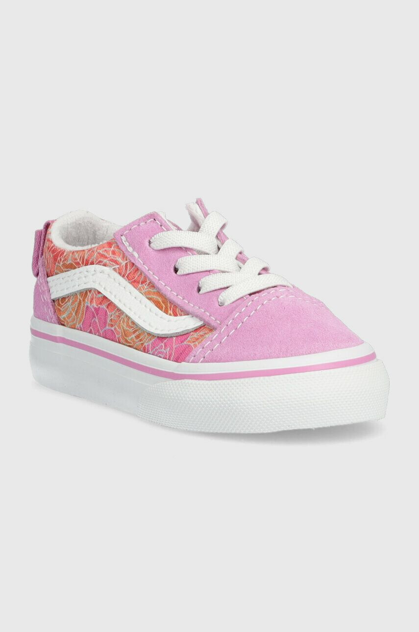 Vans tenisi copii TD Old Skool Elastic Lace ROSE DKBLU culoarea violet - Pled.ro