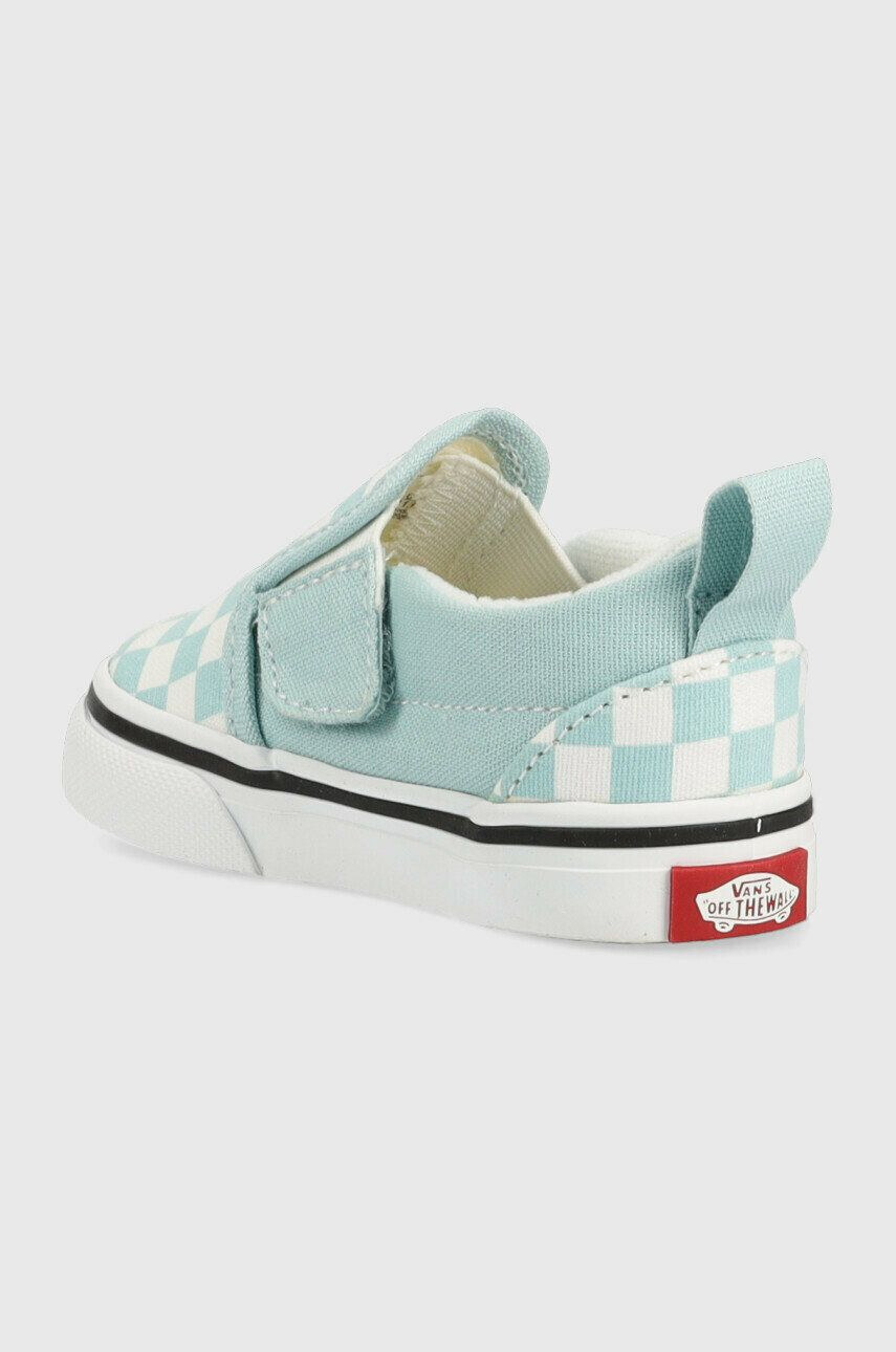 Vans tenisi copii TD Slip On V CTHR CHBD MBLUE culoarea turcoaz - Pled.ro