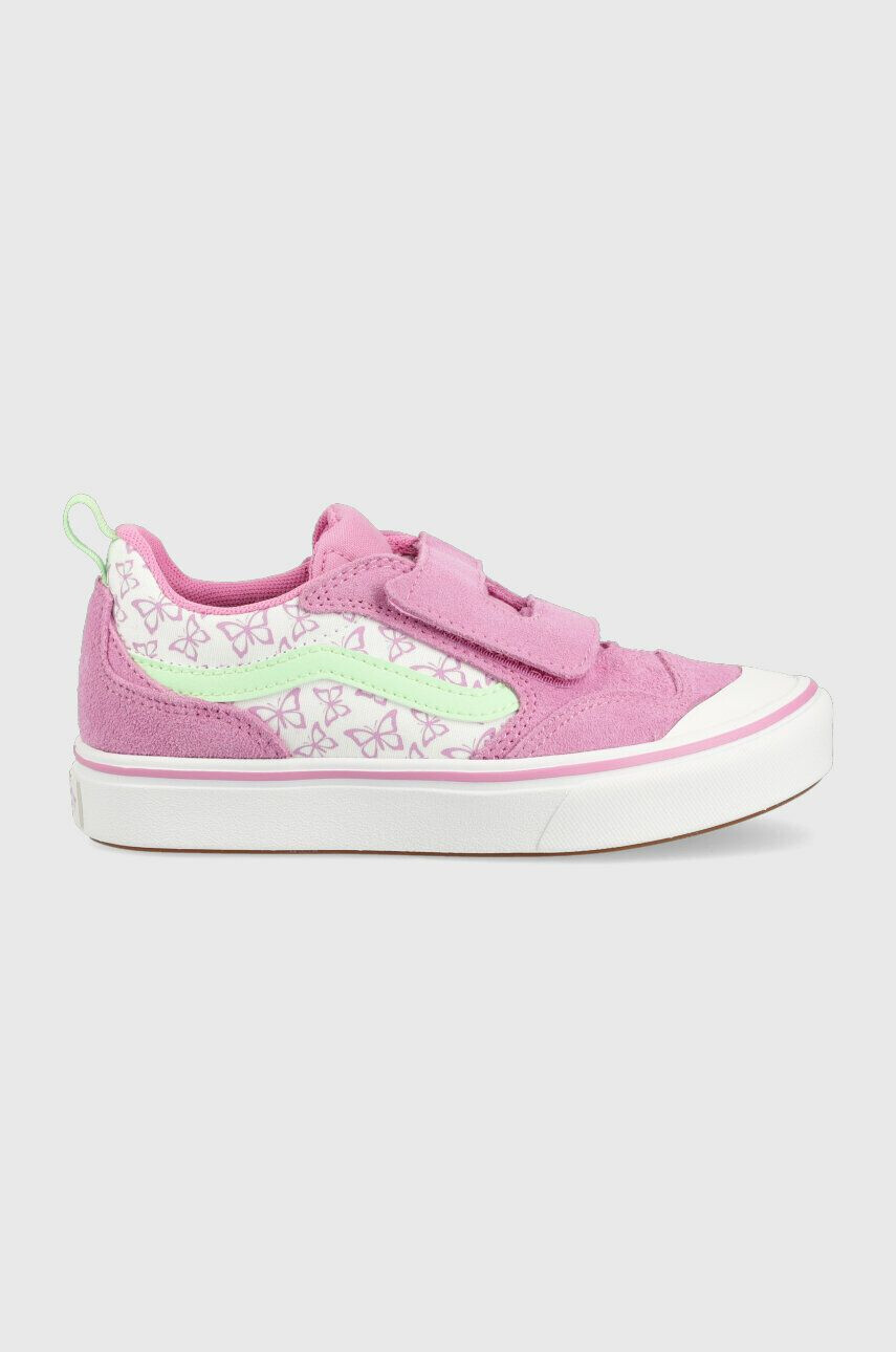 Vans tenisi copii UY ComfyCush New Skool V SUNN CYCLM culoarea violet - Pled.ro