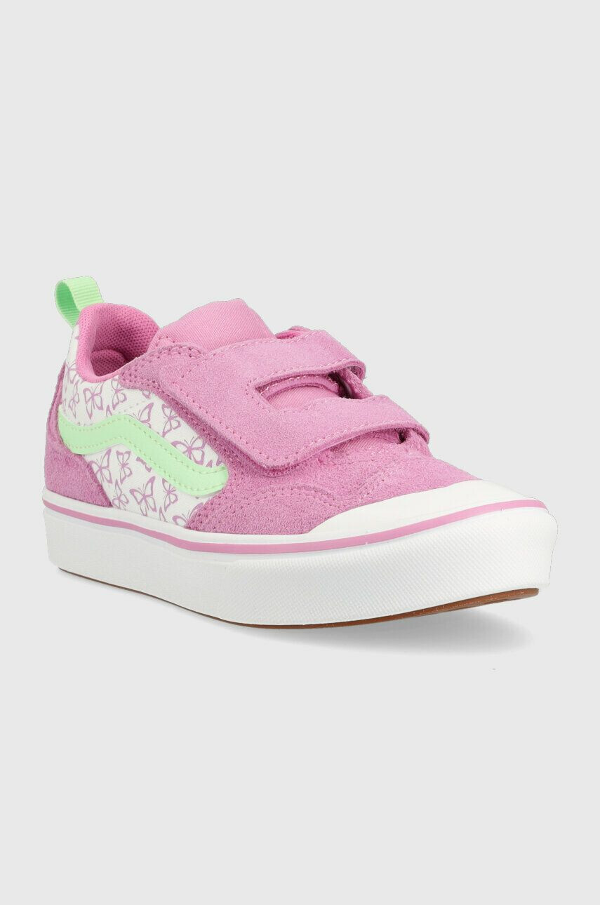 Vans tenisi copii UY ComfyCush New Skool V SUNN CYCLM culoarea violet - Pled.ro