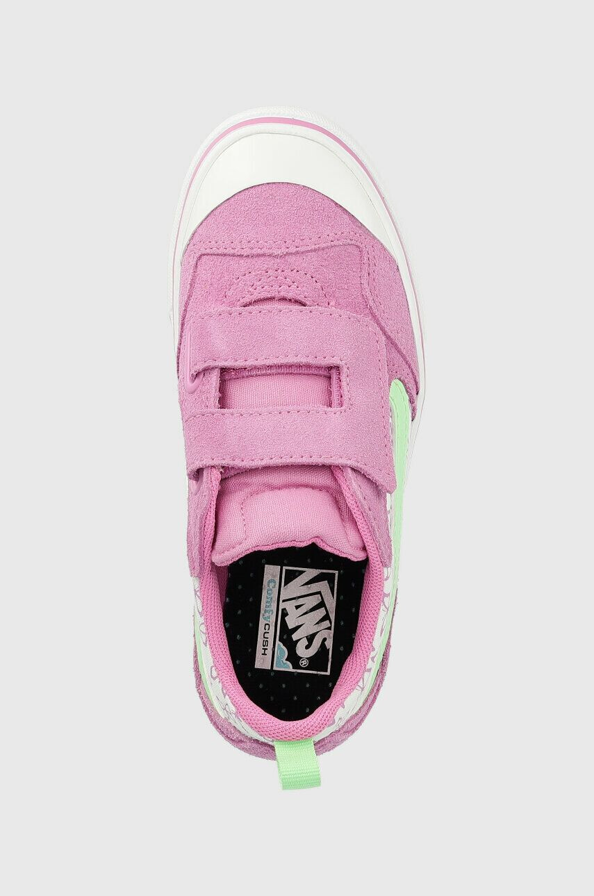 Vans tenisi copii UY ComfyCush New Skool V SUNN CYCLM culoarea violet - Pled.ro