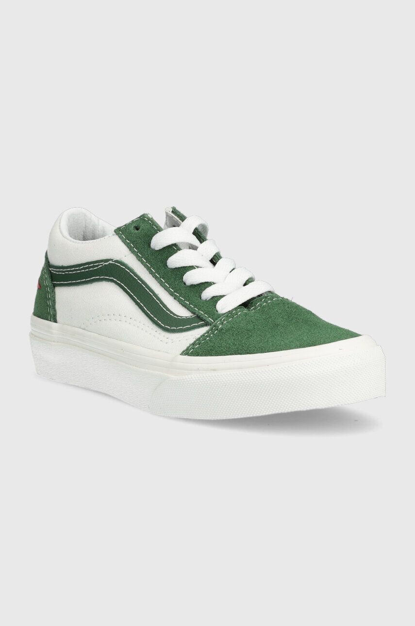 Vans tenisi copii UY Old Skool BLACK culoarea verde - Pled.ro