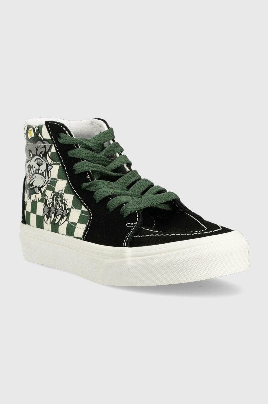 Vans tenisi copii UY SK8 Hi BLACK culoarea negru - Pled.ro