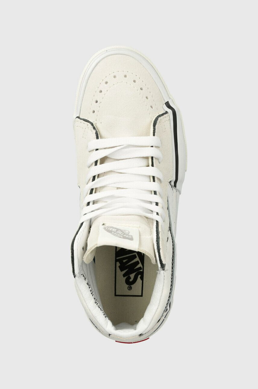 Vans teniși SK8-Hi Reconstruct culoarea alb VN0005UKQJM1-W/WHI - Pled.ro