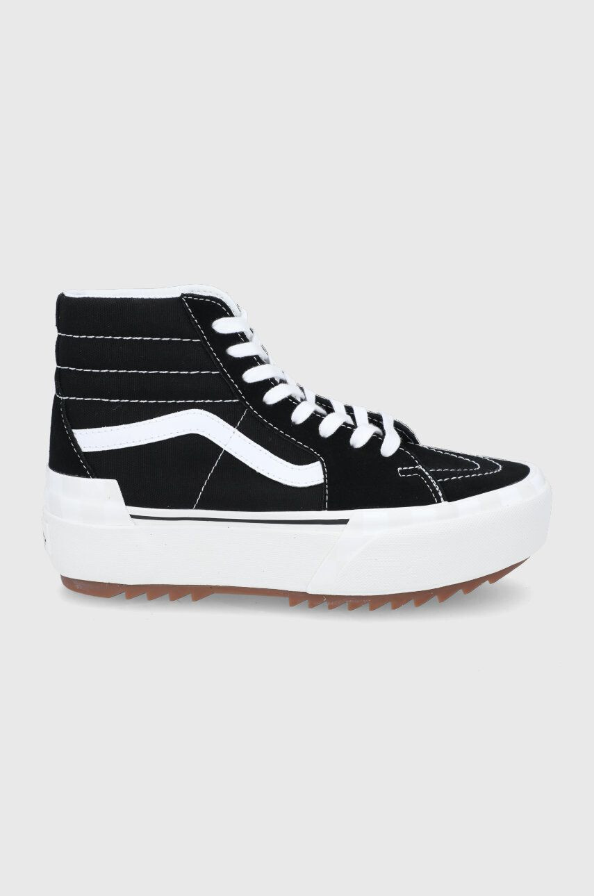 Vans teniși UA SK8-Hi Stacked femei culoarea negru VN0A4BTW5ZN1-BLACK - Pled.ro