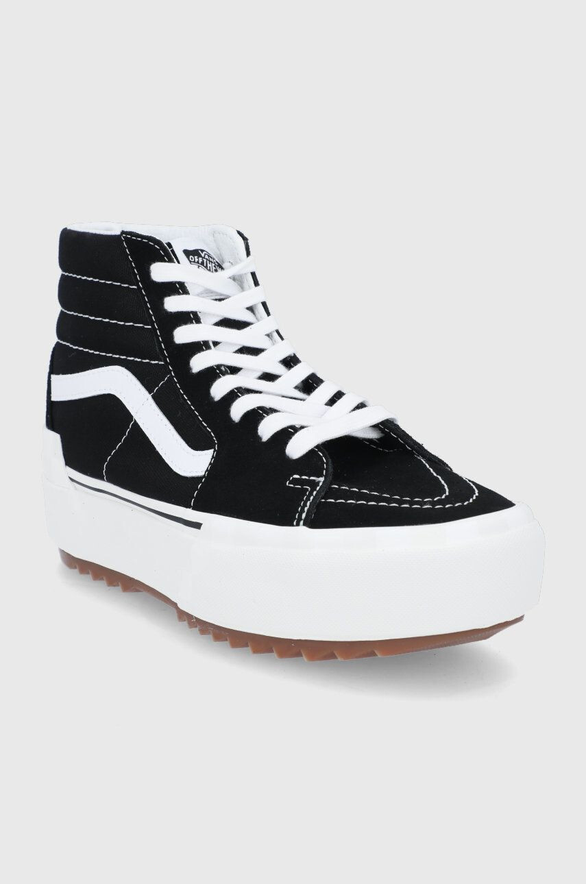 Vans teniși UA SK8-Hi Stacked femei culoarea negru VN0A4BTW5ZN1-BLACK - Pled.ro