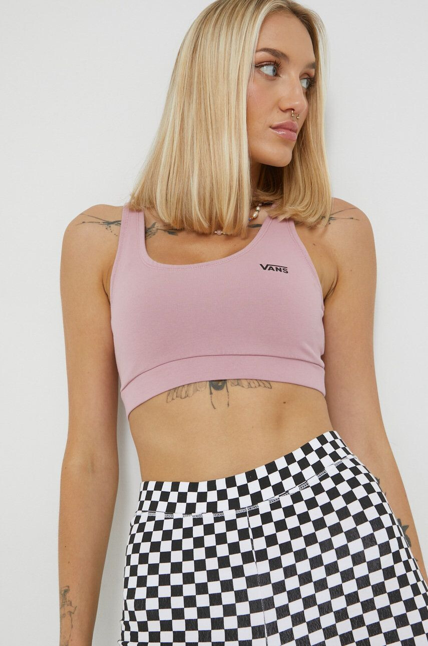 Vans top femei culoarea negru - Pled.ro