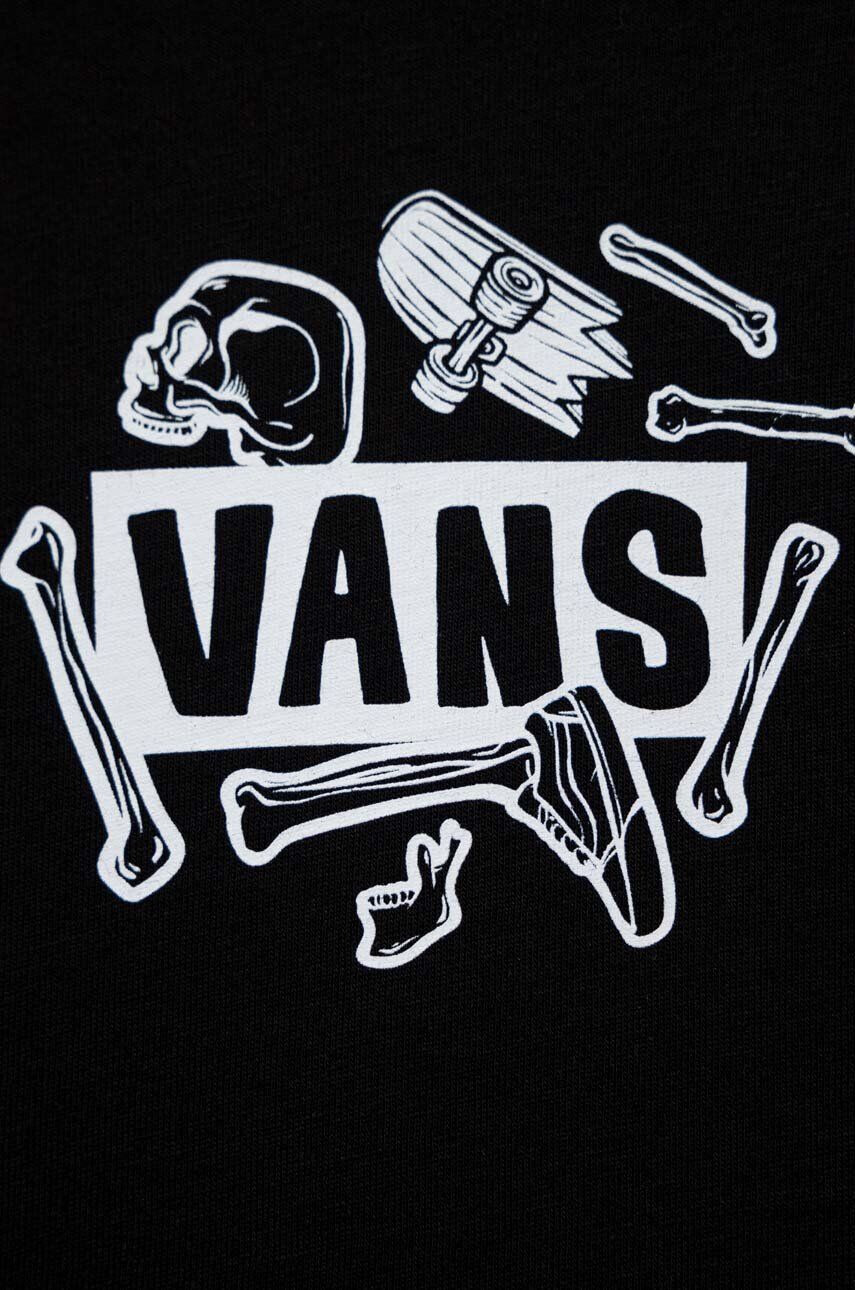 Vans tricou de bumbac pentru copii BONE YARD SS Black culoarea negru cu imprimeu - Pled.ro