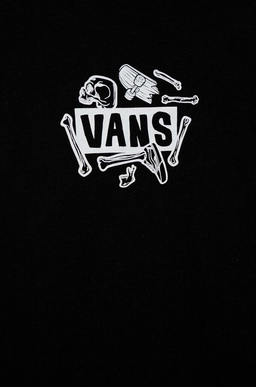 Vans tricou de bumbac pentru copii BONE YARD SS Black - Pled.ro