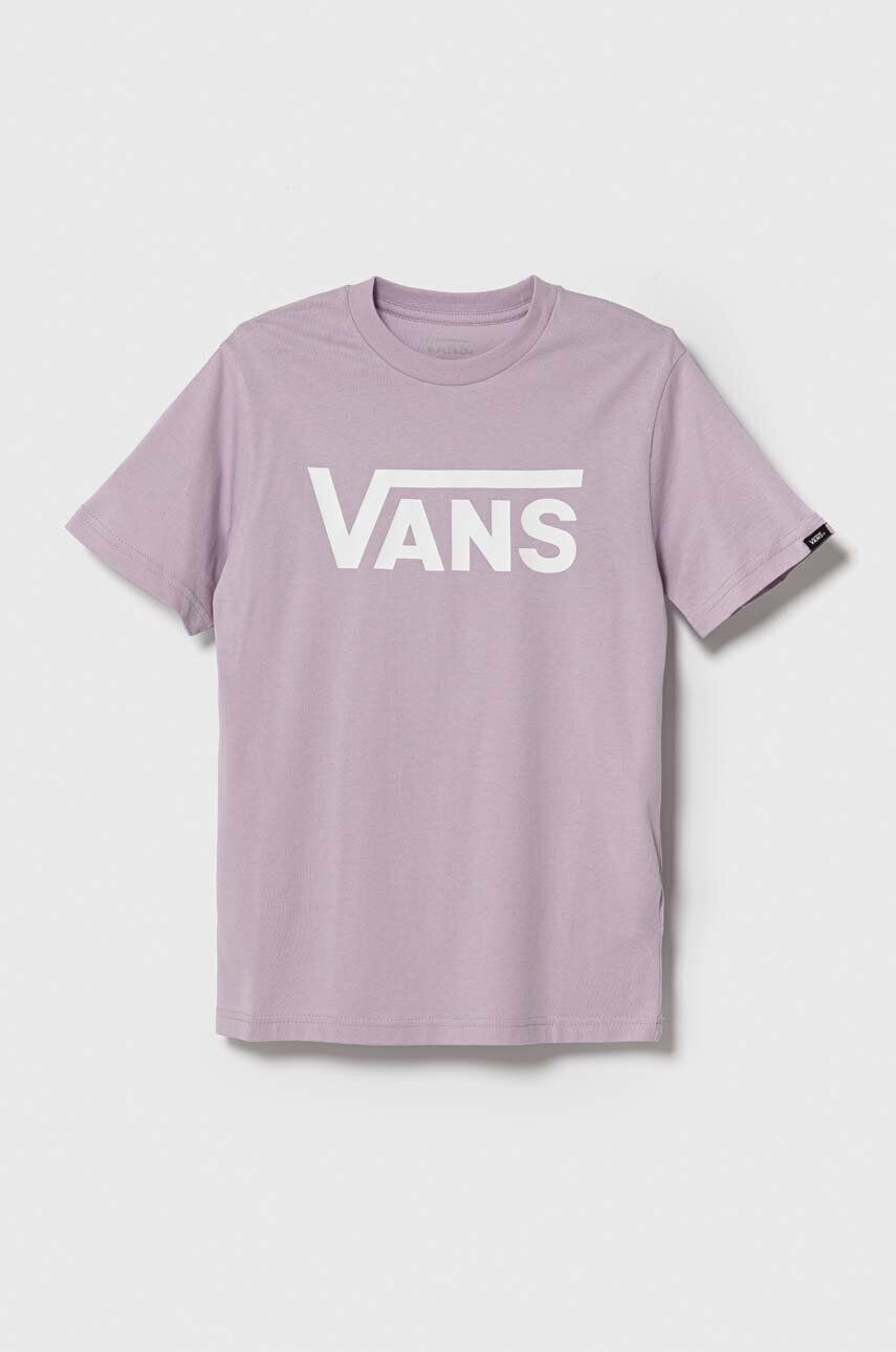 Vans tricou de bumbac pentru copii BY CLASSIC BOYS culoarea violet cu imprimeu - Pled.ro