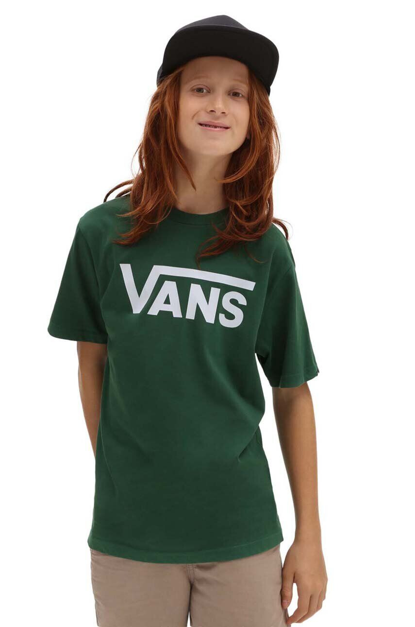 Vans tricou de bumbac pentru copii BY CLASSIC BOYS EDEN/WHITE - Pled.ro