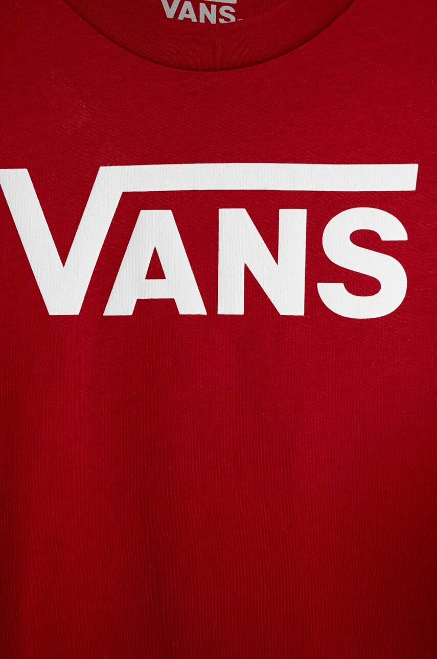 Vans tricou de bumbac pentru copii BY CLASSIC KIDS culoarea rosu cu imprimeu - Pled.ro