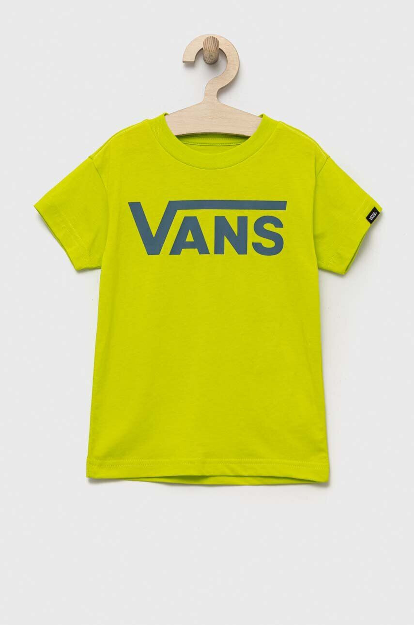 Vans tricou de bumbac pentru copii BY CLASSIC KIDS EVENING PRIMROS culoarea verde cu imprimeu - Pled.ro