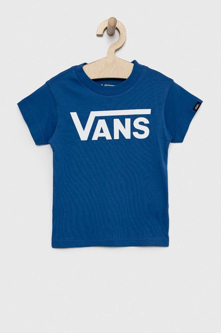 Vans tricou de bumbac pentru copii BY CLASSIC KIDS true blue/white cu imprimeu - Pled.ro