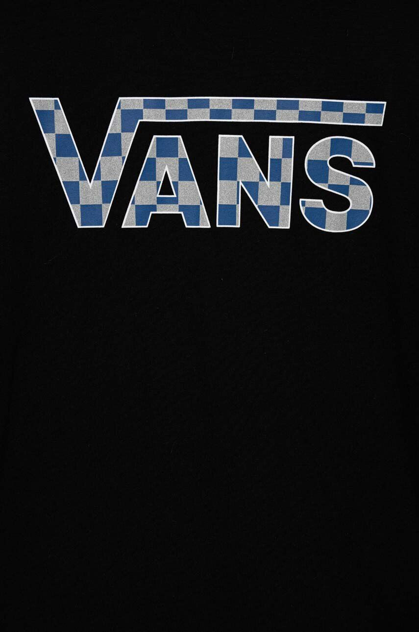 Vans tricou de bumbac pentru copii BY CLASSIC LOGO Black/True Blue culoarea negru cu imprimeu - Pled.ro