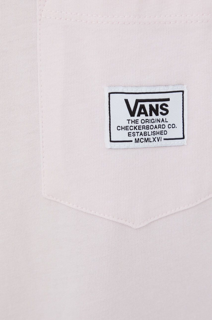 Vans tricou din bumbac culoarea roz VN0A5I8FV1C1-CRADLEPINK - Pled.ro