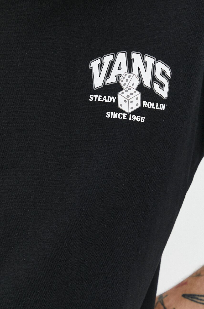 Vans tricou din bumbac culoarea bej - Pled.ro