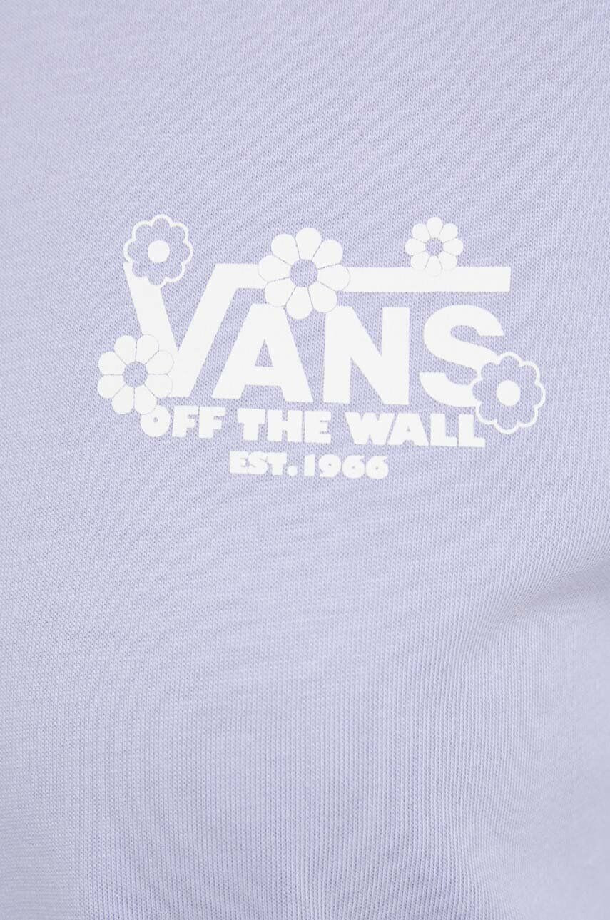 Vans tricou din bumbac culoarea violet - Pled.ro