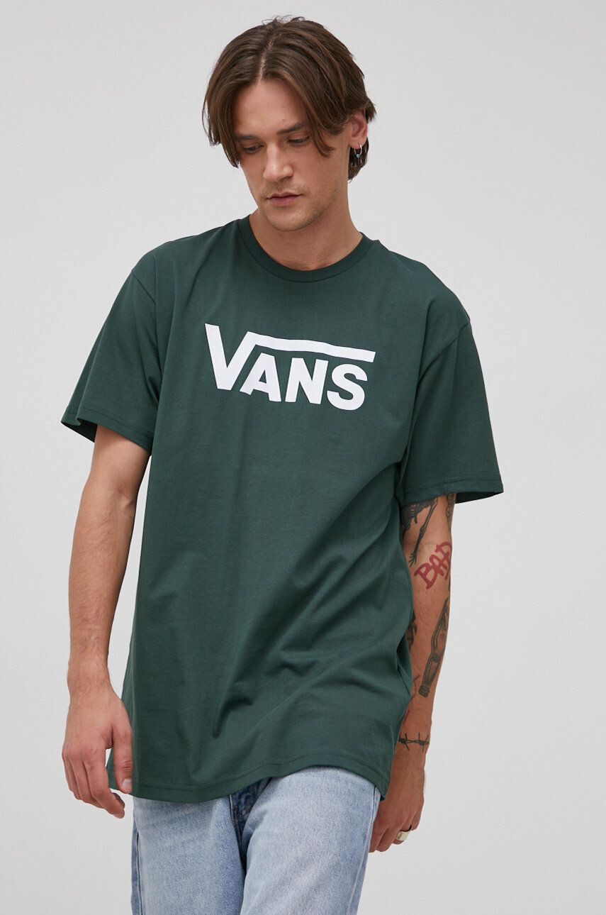 Vans tricou din bumbac culoarea roz - Pled.ro