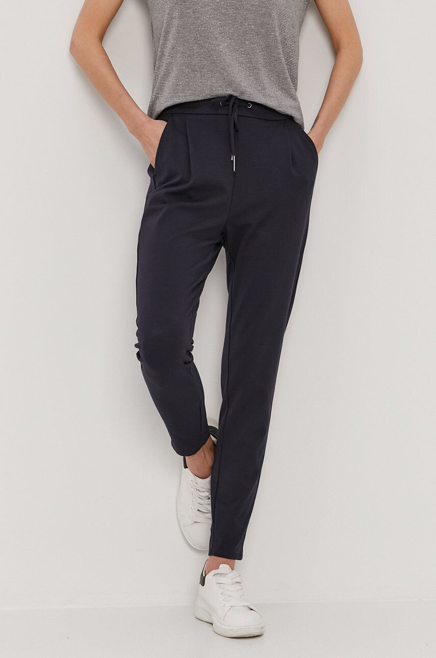 Vero Moda Pantaloni femei culoarea albastru marin - Pled.ro