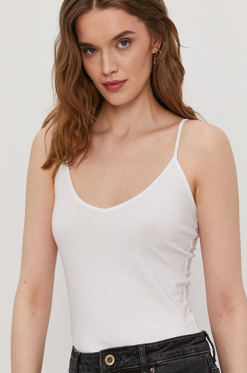 Vero Moda Top culoarea alb - Pled.ro