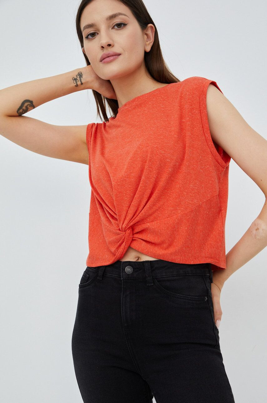 Vero Moda top din amestec de in - Pled.ro