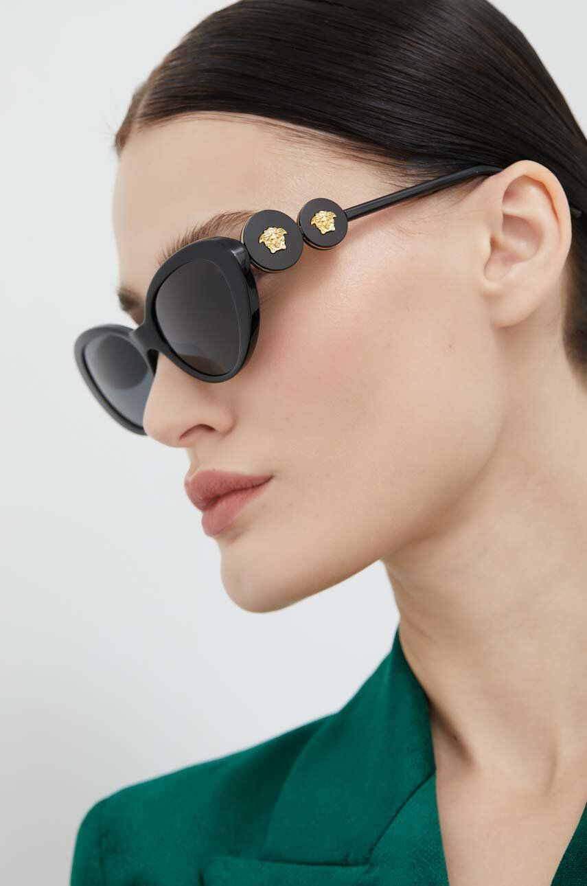 Versace ochelari de soare barbati culoarea maro - Pled.ro