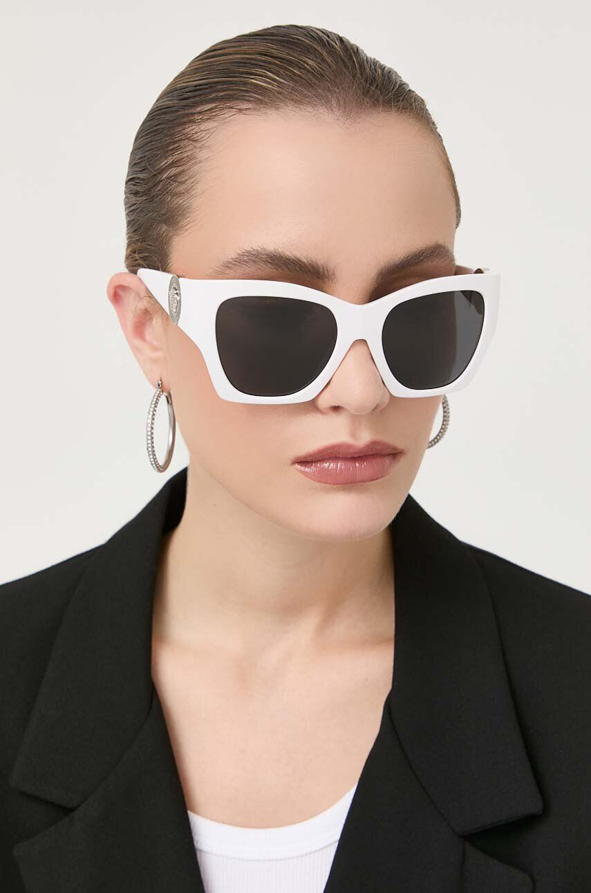 Versace ochelari de soare femei culoarea alb - Pled.ro