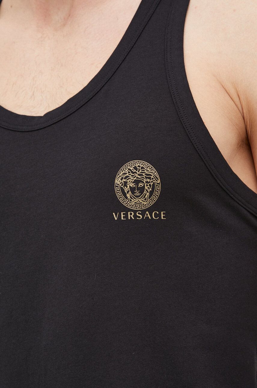 Versace tricou barbati culoarea negru - Pled.ro