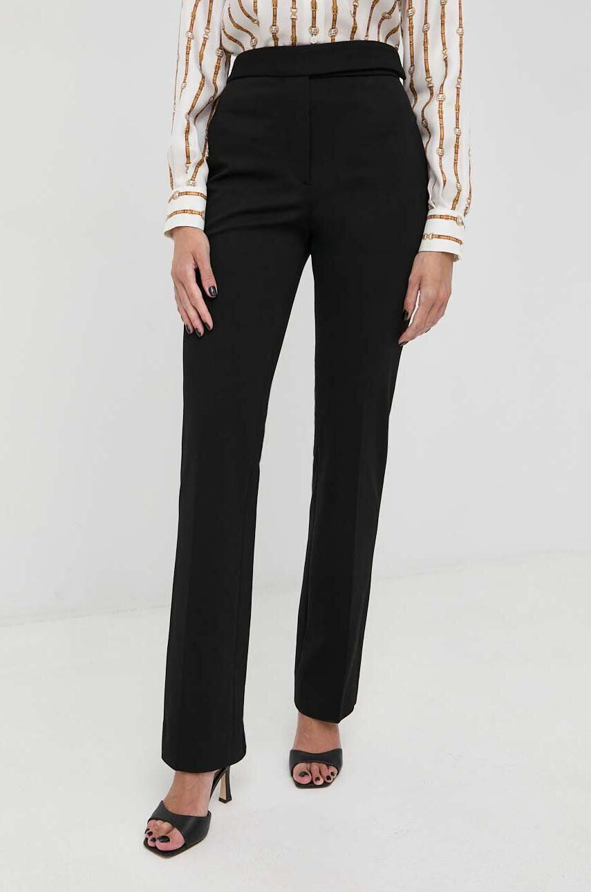 Victoria Beckham pantaloni femei culoarea negru drept high waist - Pled.ro