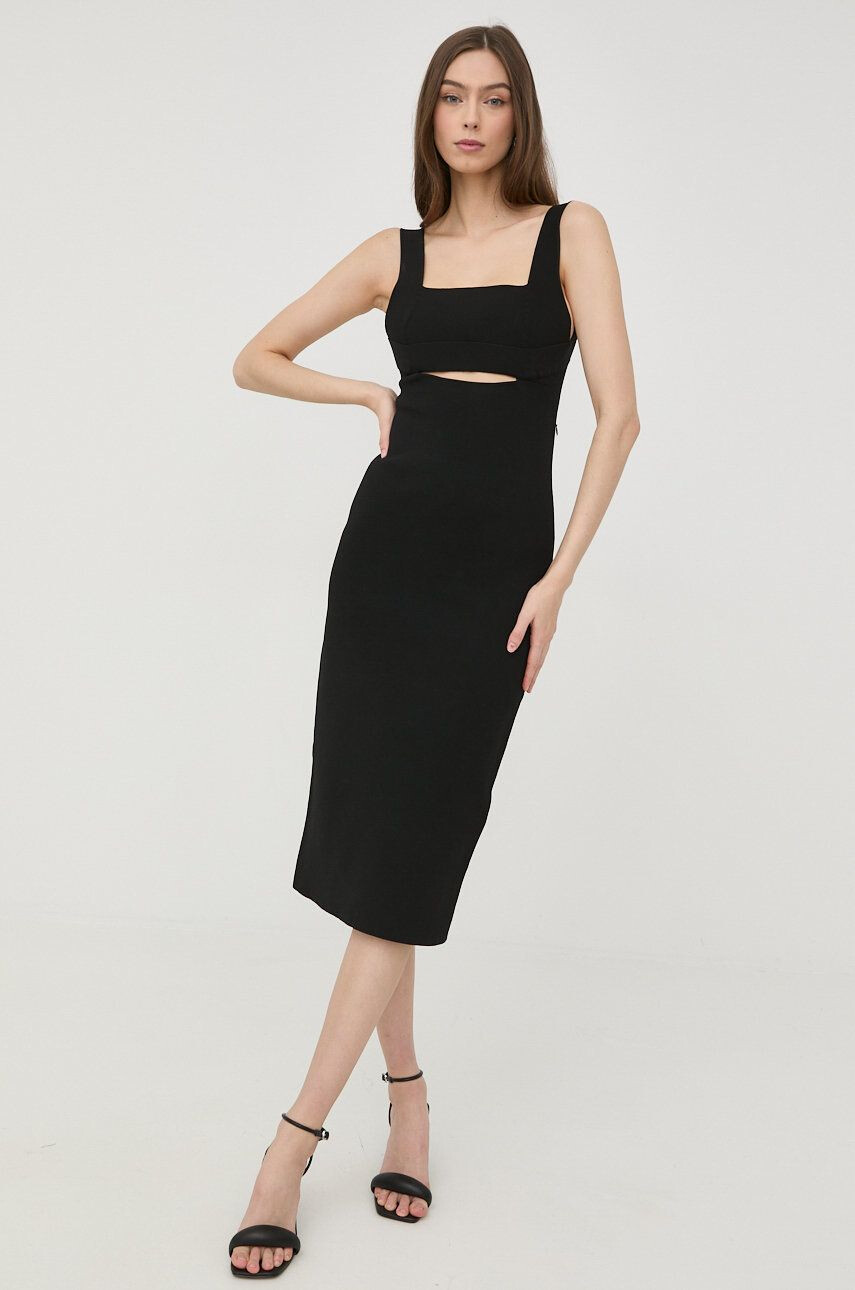 Victoria Beckham rochie culoarea negru mini mulata - Pled.ro