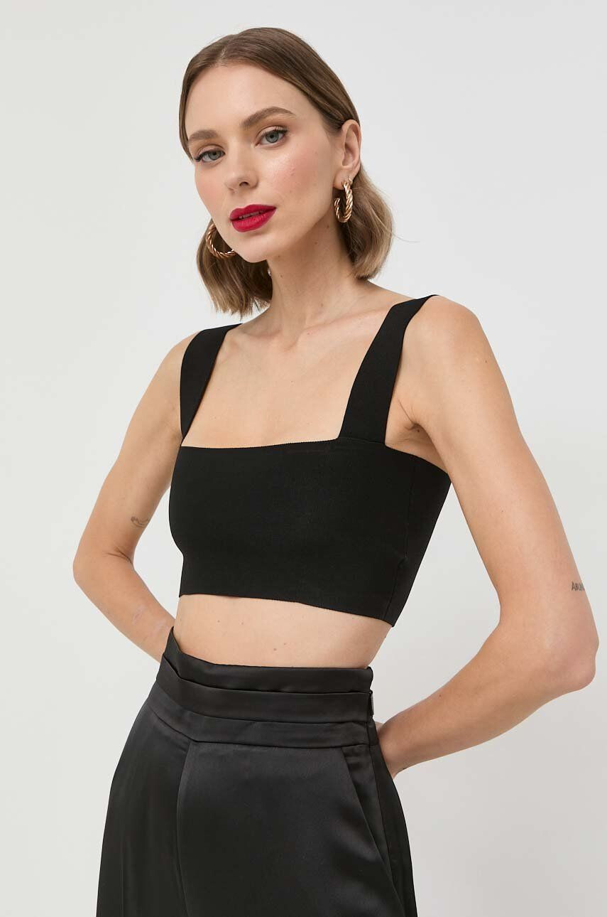 Victoria Beckham top femei culoarea negru - Pled.ro