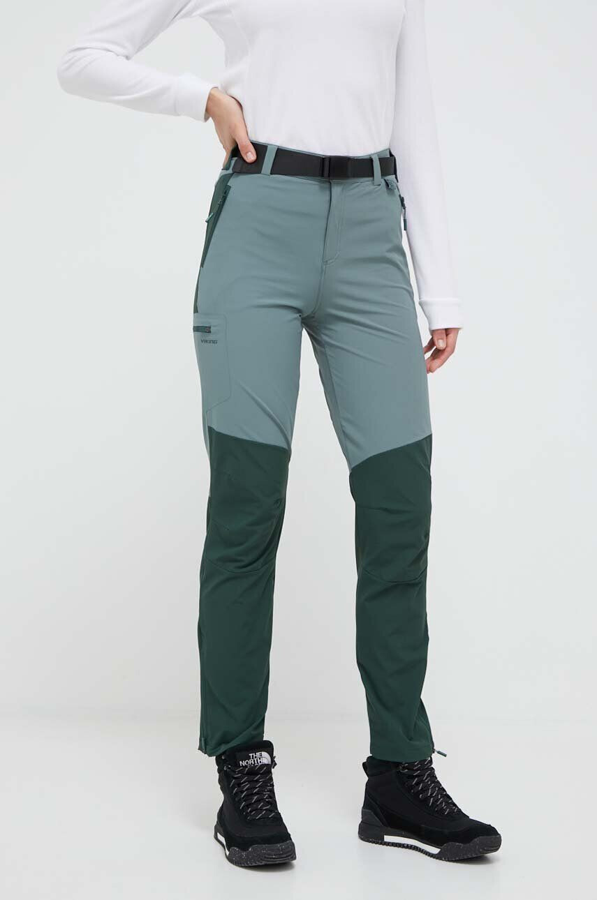 Viking pantaloni de exterior Sequoia culoarea verde - Pled.ro