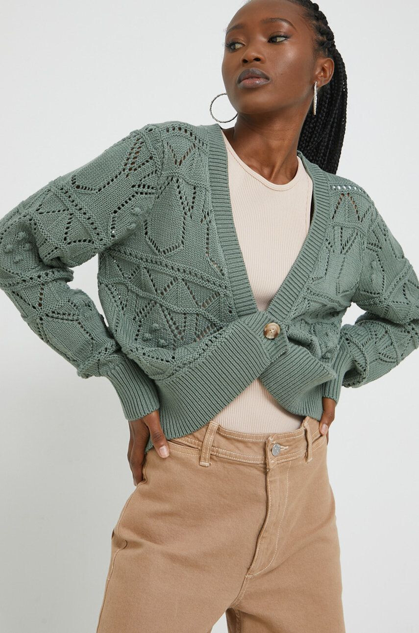 Vila cardigan femei culoarea verde light - Pled.ro