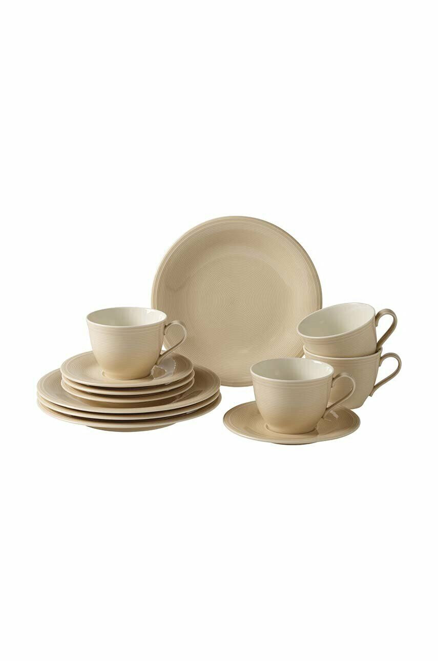 Villeroy & Boch set de cafea pentru 4 persoane Color Loop Sand 12-pack - Pled.ro