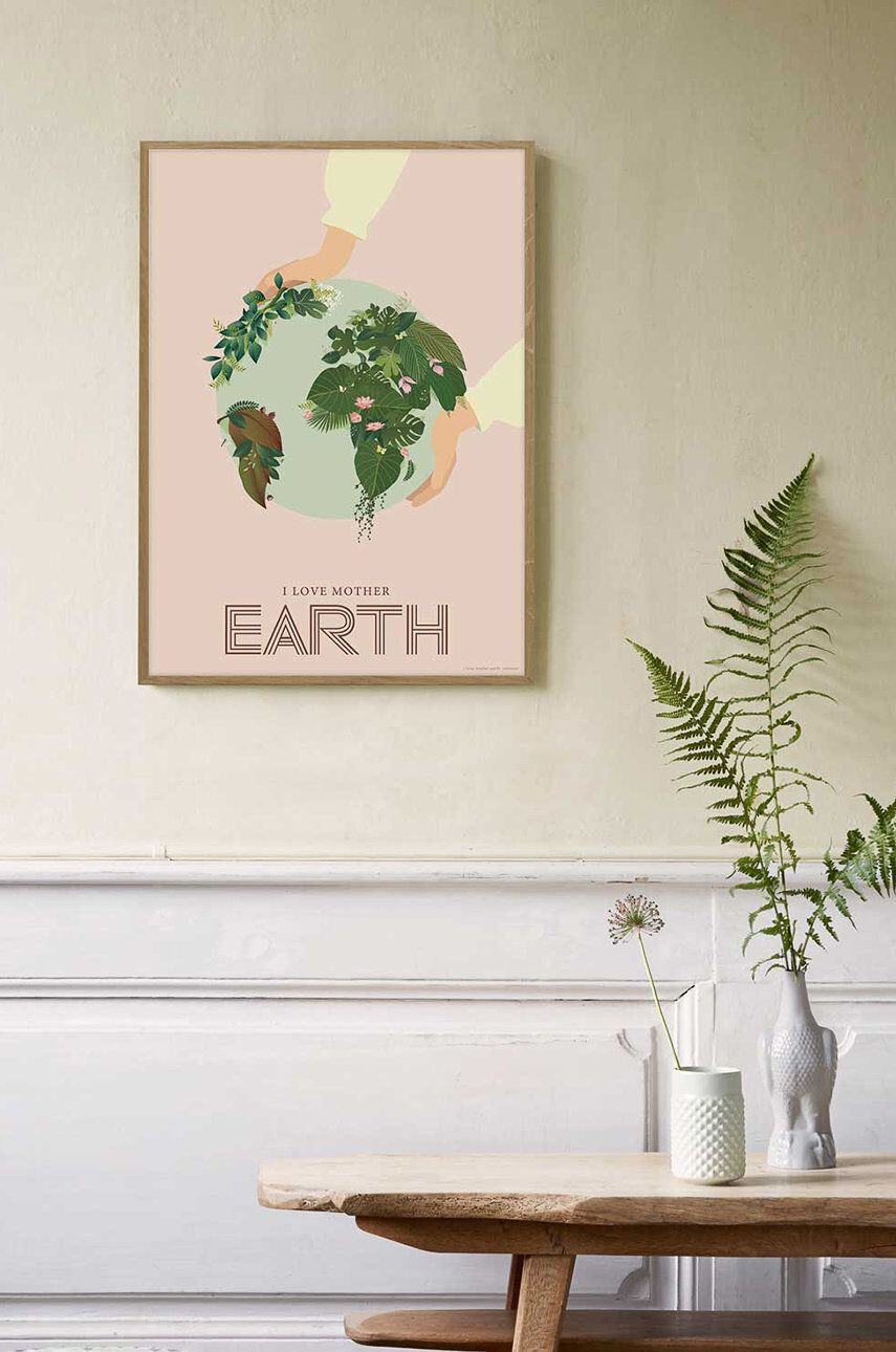 Vissevasse Poster I Love Mother Earth 50x70 cm - Pled.ro