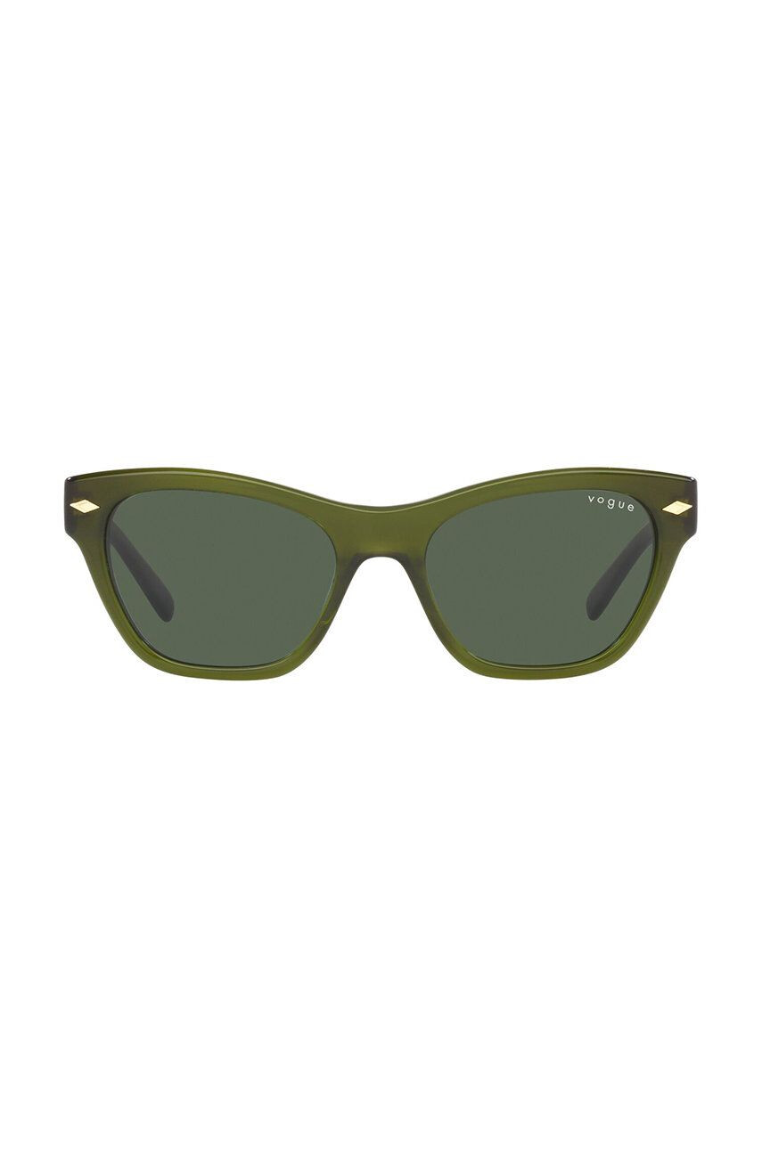 Vogue ochelari de soare femei culoarea verde - Pled.ro