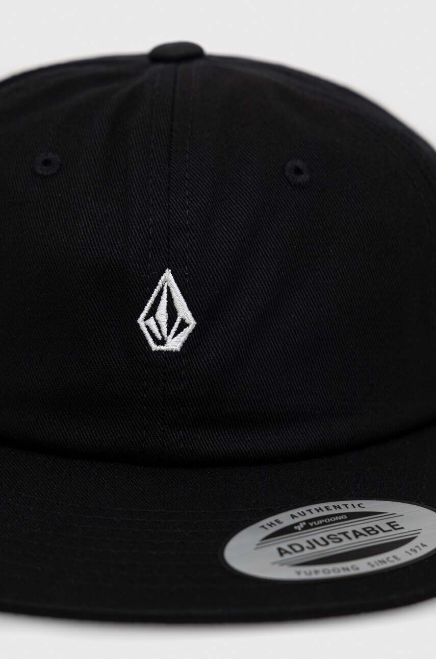 Volcom șapcă de baseball din bumbac culoarea negru neted - Pled.ro