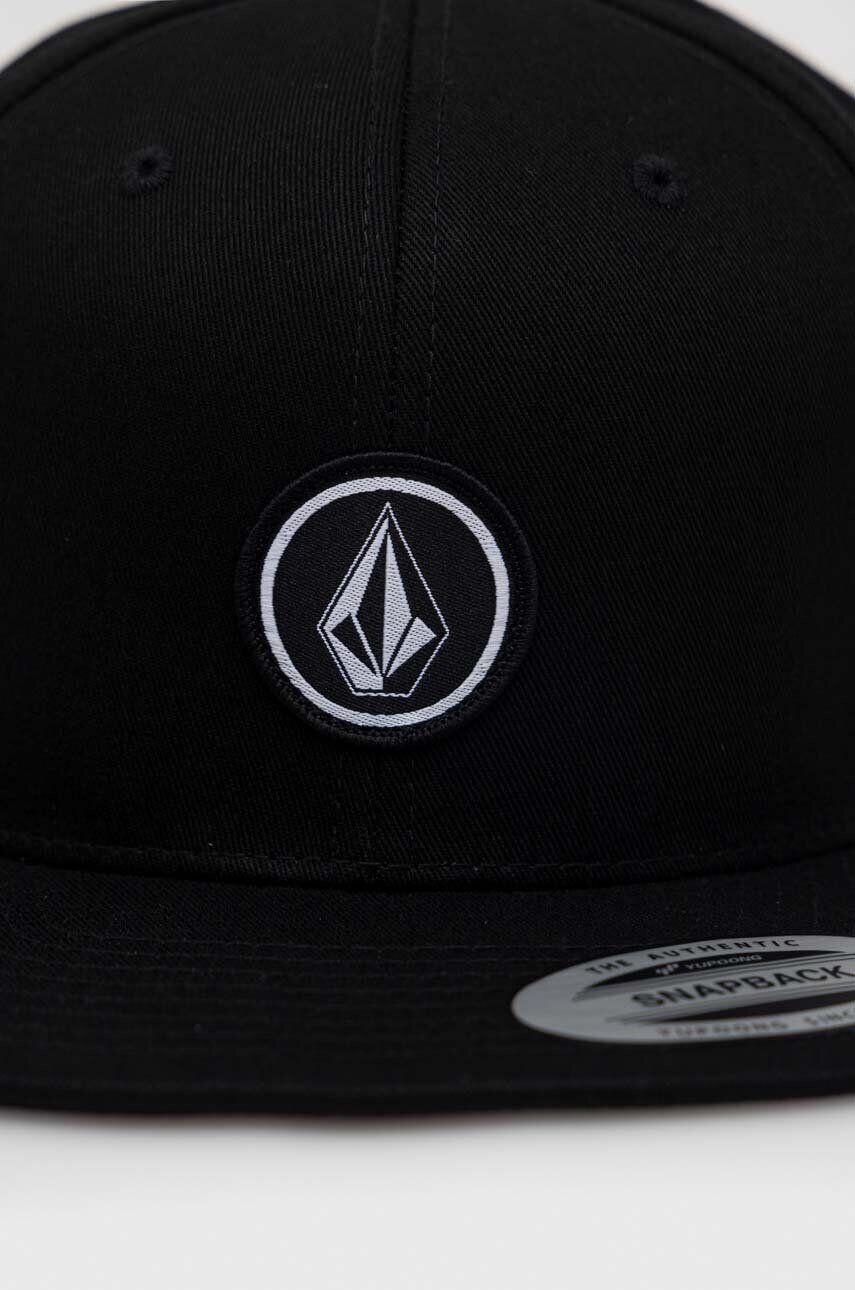 Volcom șapcă de baseball din bumbac culoarea negru neted - Pled.ro