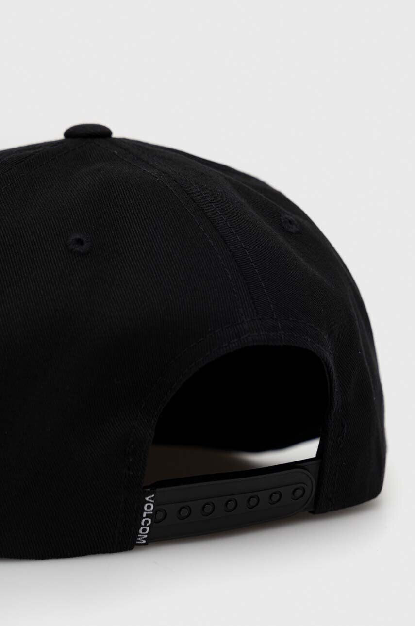 Volcom șapcă de baseball din bumbac culoarea negru neted - Pled.ro