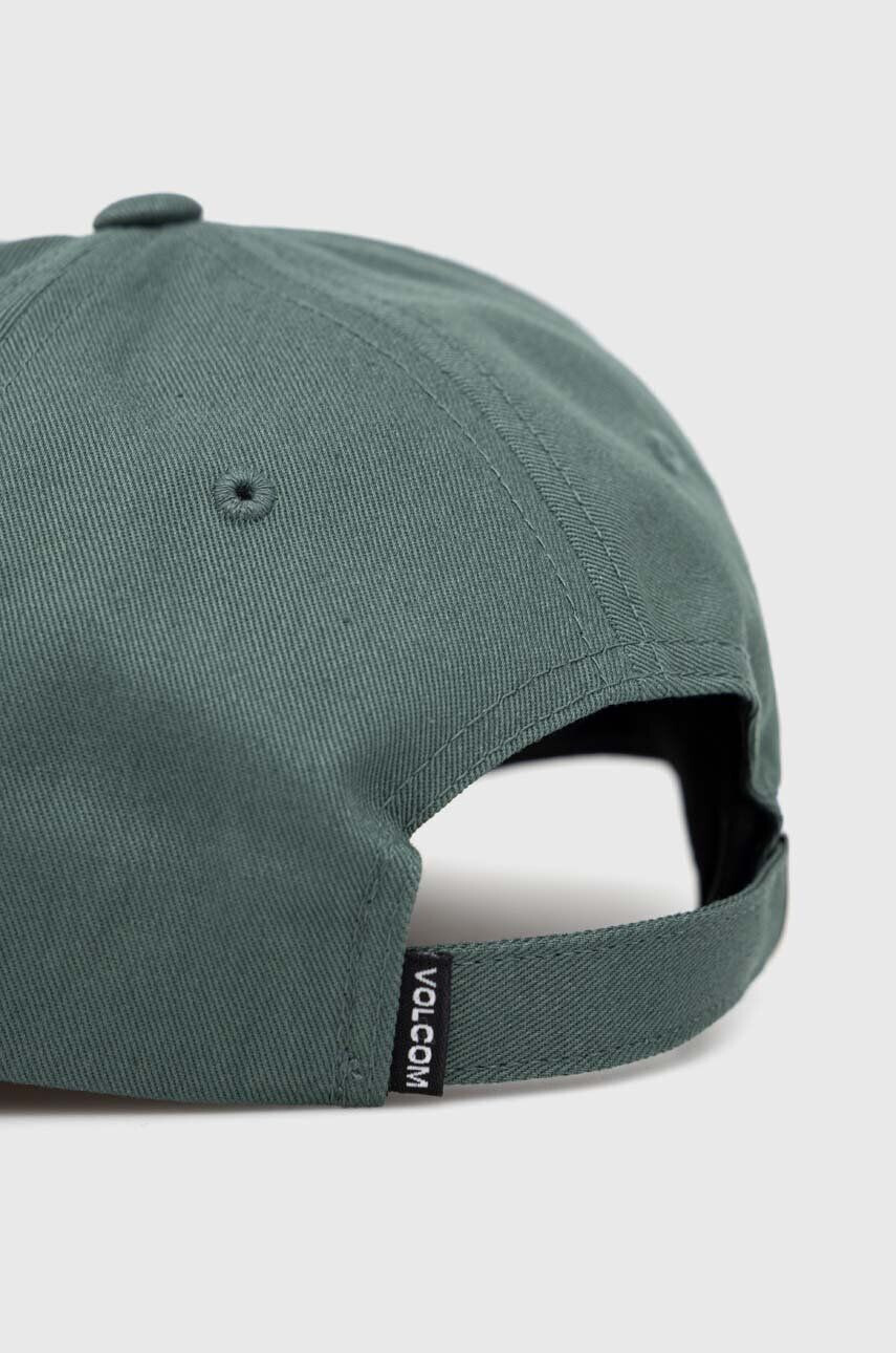 Volcom șapcă de baseball din bumbac culoarea verde cu imprimeu - Pled.ro