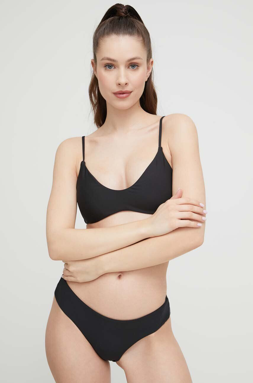 Volcom sutien de baie culoarea negru cupa usor rigidizata - Pled.ro