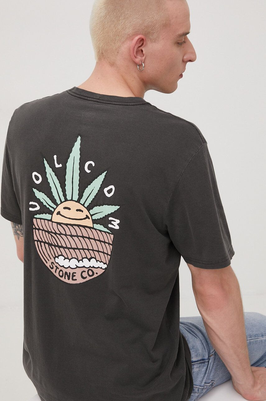 Volcom tricou din bumbac - Pled.ro