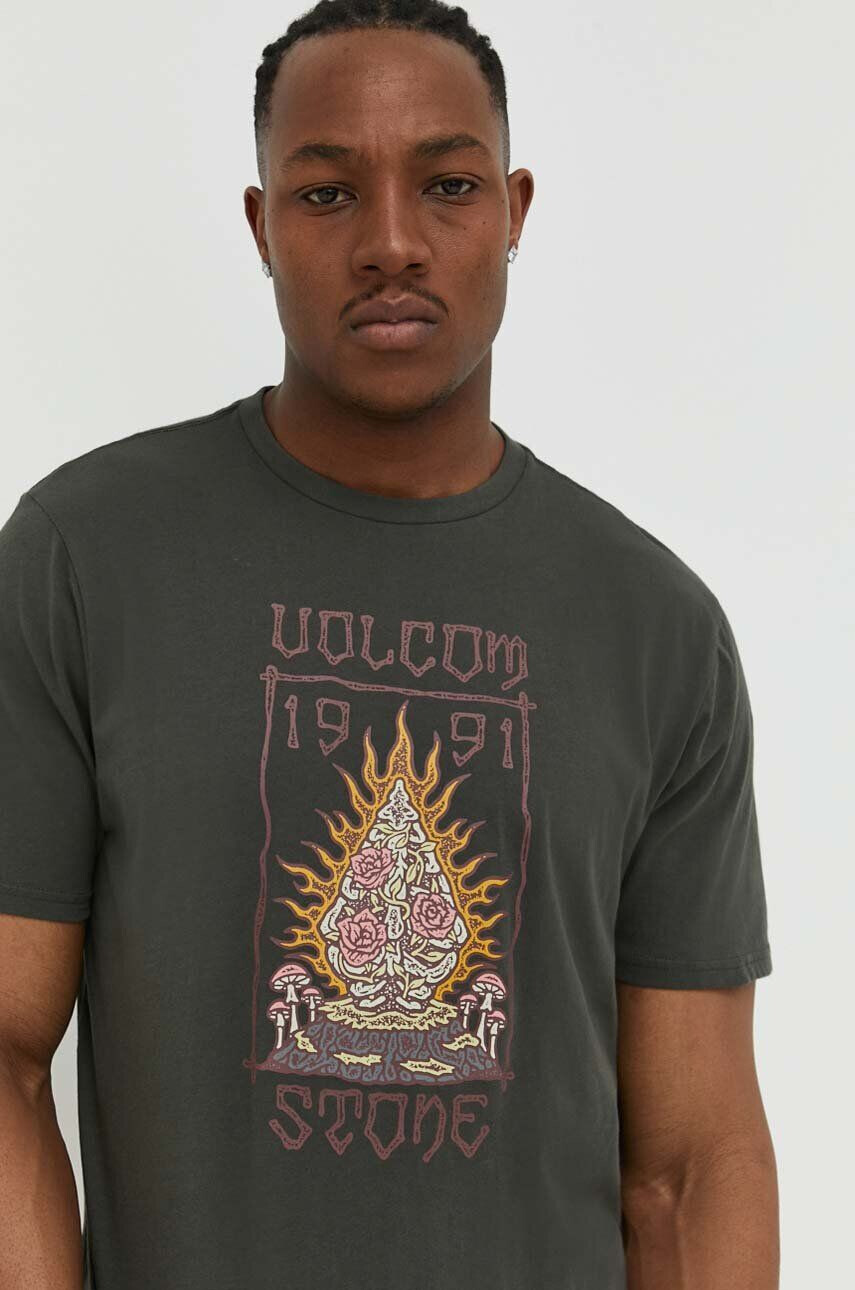 Volcom tricou din bumbac - Pled.ro