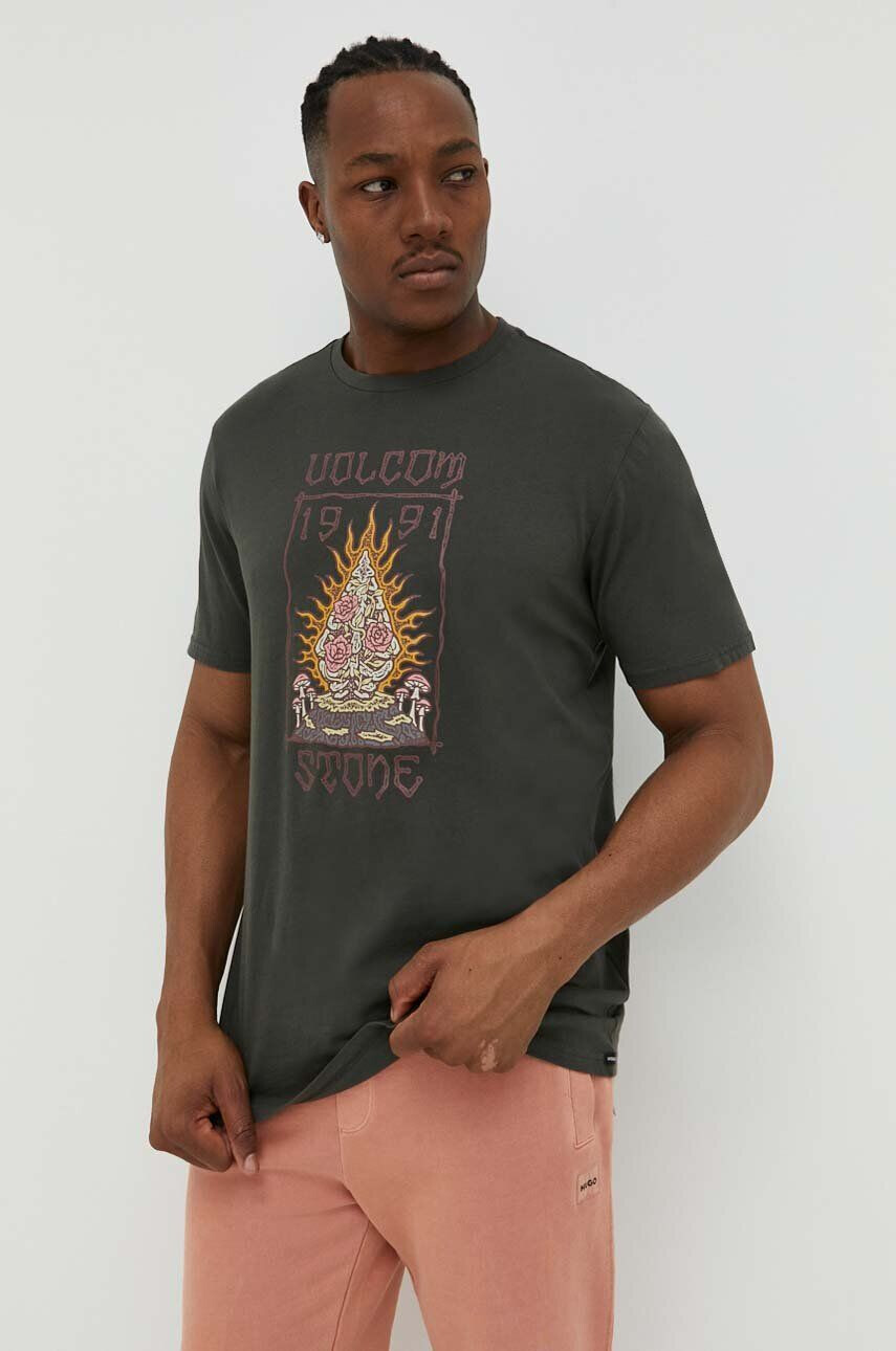 Volcom tricou din bumbac - Pled.ro