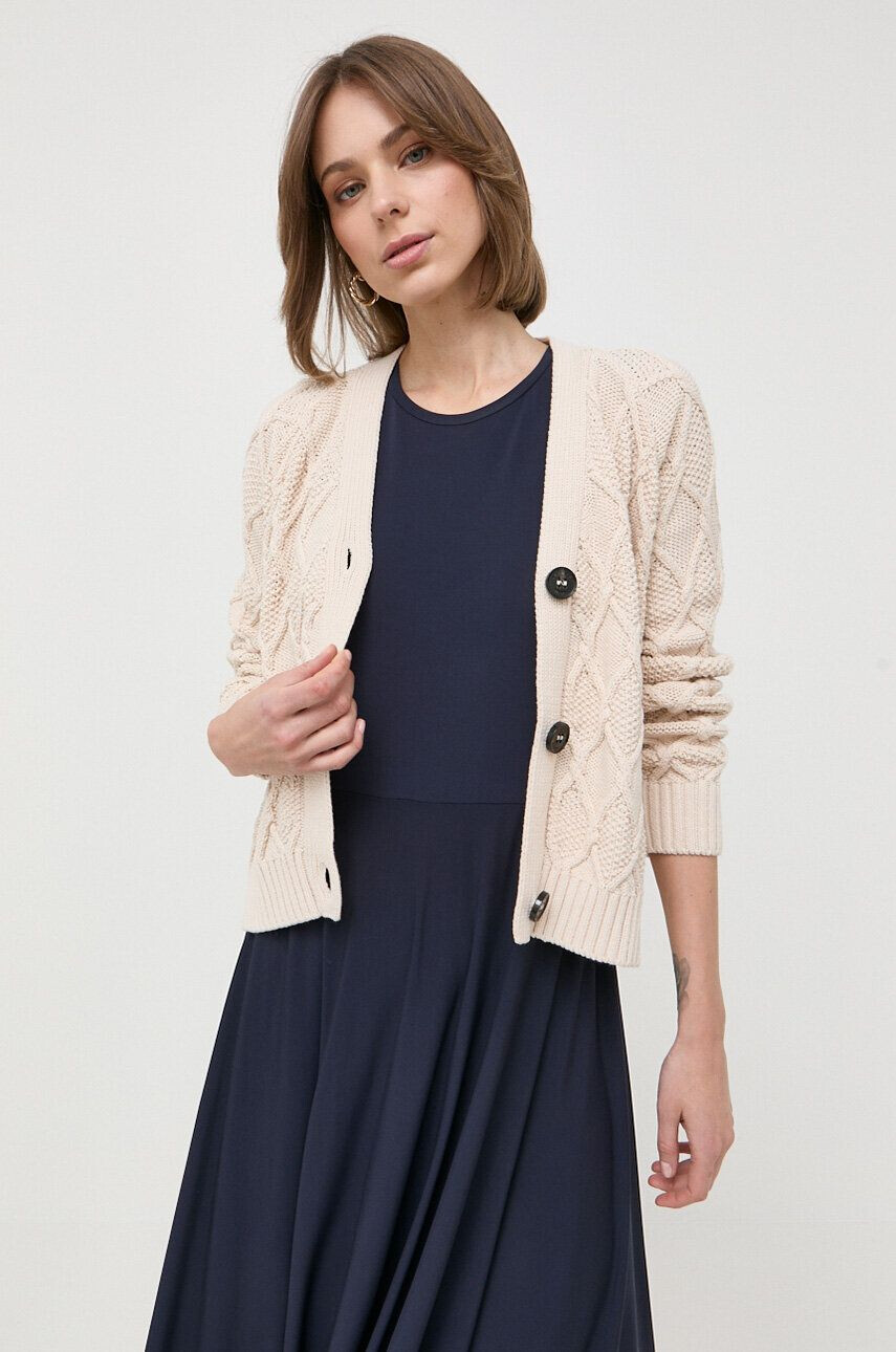 Weekend Max Mara cardigan femei culoarea bej light - Pled.ro