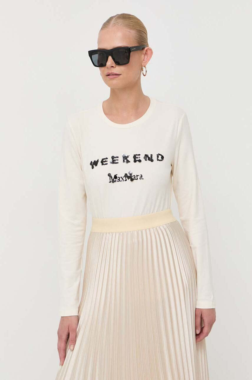 Weekend Max Mara longsleeve femei culoarea negru - Pled.ro