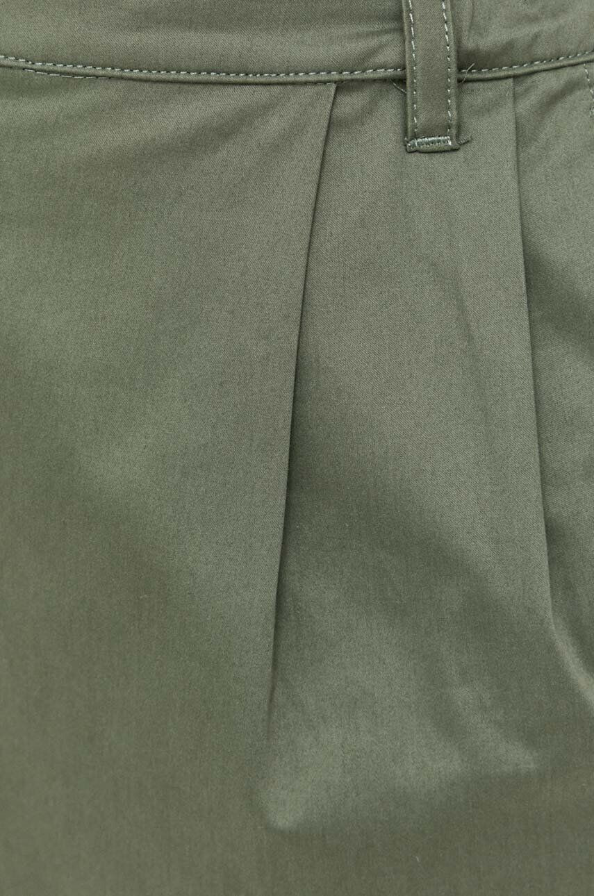 Weekend Max Mara pantaloni femei culoarea verde lat high waist - Pled.ro