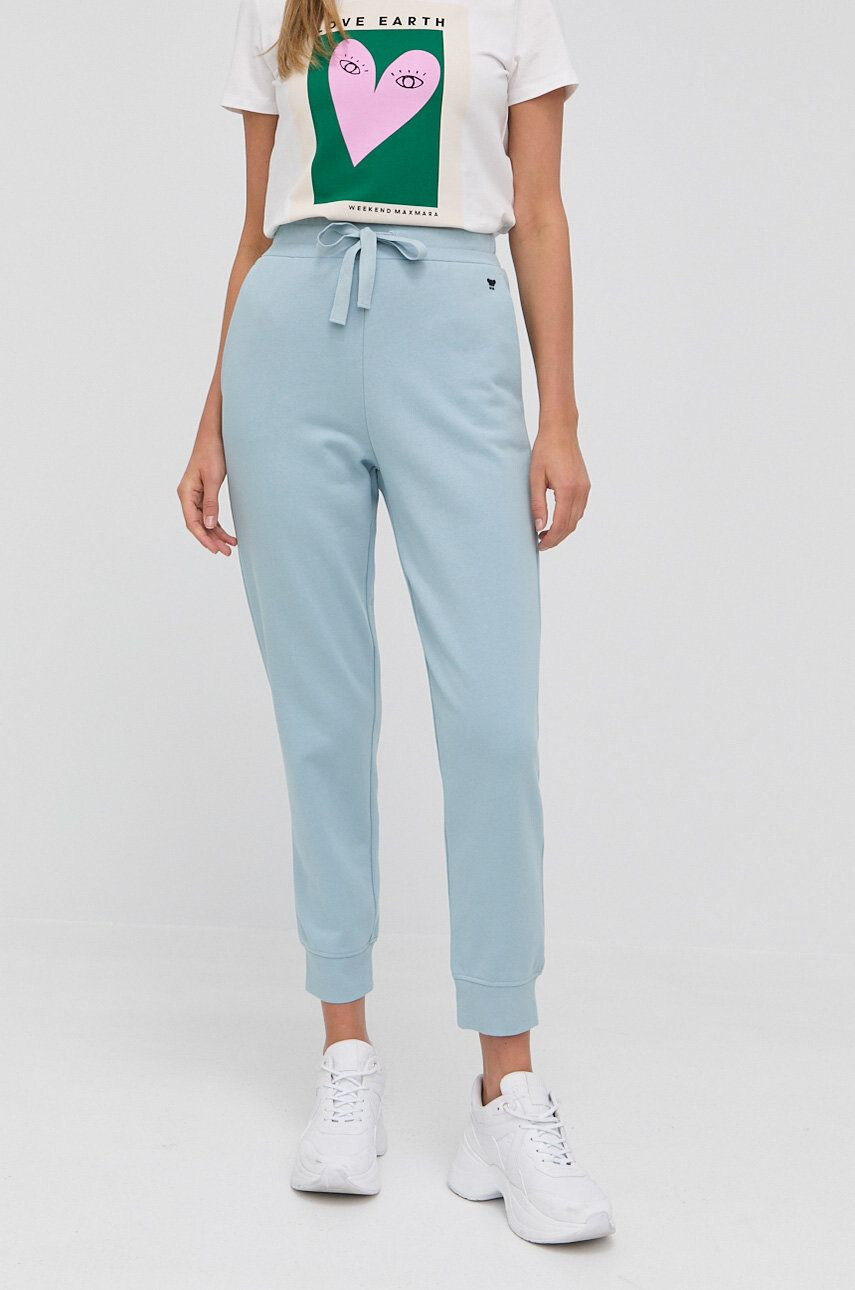 Weekend Max Mara pantaloni de bumbac - Pled.ro